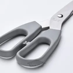 قیچی ست 2 عددی استیل ضد زنگ خاکستری/خاکستری فیروزه ای ایکیا مدل IKEA SVÄRDFISK