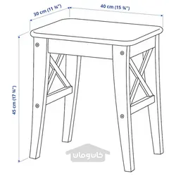 چهارپایه لکه عتیقه ایکیا مدل IKEA INGOLF