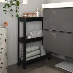 قفسه چرخ دار مخصوص حمام ایکیا VESKEN IKEA