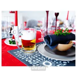 لیوان آبمیوه شیشه شفاف 60 سانتی لیتری ایکیا مدل IKEA MJÖD
