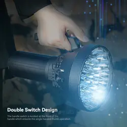 چراغ قوه نظامی 200000 لومن ایمالنت 32 عدد ال ای دی IMALENT MS32