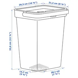 سطل درب دار ایکیا مدل IKEA HÅLLBAR