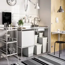 سطل درب دار ایکیا مدل IKEA HÅLLBAR