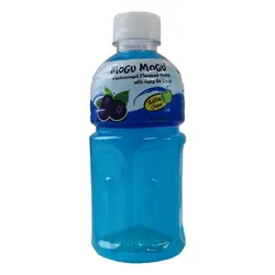 نوشیدنی با طعم توت سیاه با ژله نارگیل 320 میلی لیترموگو موگو MoGu MoGu