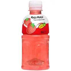 آبمیوه 25% توت فرنگی با ژله نارگیل 320 میلی لیترموگو موگو MoGu MoGu