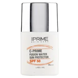 فلوئید ضدآفتاب بی رنگ پریم SPF 50 مدل C-Prime Fusion Water مناسب انواع پوست حجم 40 میلی لیتر