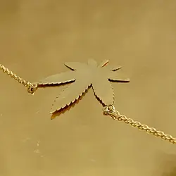 گردنبند طلا برگ