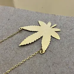 گردنبند طلا برگ