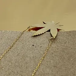 گردنبند طلا برگ