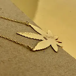 گردنبند طلا برگ