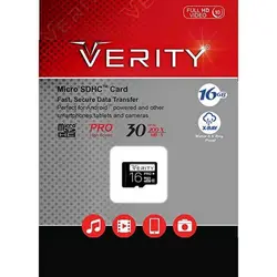 مموری کارت حافظه 16 گیگ میکرو اس دی VERITY سری Pro 200X