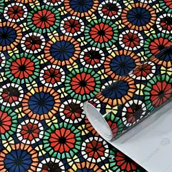 برچسب شیشه مات کن رنگی طرح سنتی کد 4166