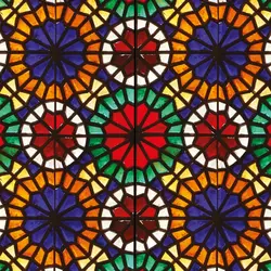 برچسب شیشه مات کن رنگی طرح سنتی کد 4166