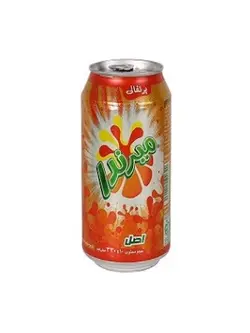 نوشابه گاز دار با طعم پرتقالی میرندا -قوطی 330 میلی لیتر