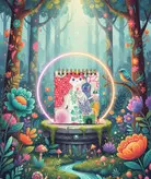 دفترچه 10×10 طرح دار فانتزی طرح کاکتوس