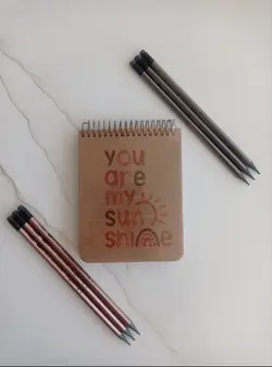 دفترچه یادداشت سیمی کرافت سویل 100 برگ طرح رنگین کمان