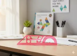 خط کش ژله ای نقاله دار رنگ قرمز ۲۰ سانتی