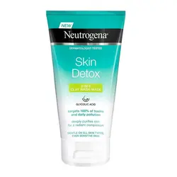 شوینده و ماسک صورت خاک رس Skin Detox نوتروژینا حجم 150 میل