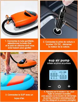 پمپ باد فندکی شارژی مدل SUP03