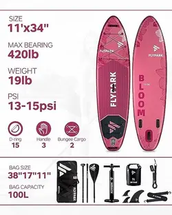 پدل برد FLYPARK  مدل  BLOOM PINK