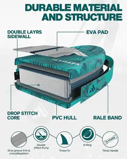 پدل برد FLYPARK  مدل  ice fog blue green