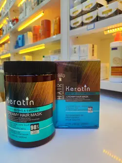 ماسک موی کراتینه بدون سولفات و پارابن HAIR   مخصوص خانم ها و آقایان  محصول : ایتالیا