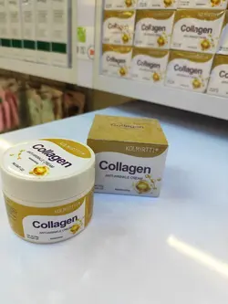 کرم ضد چروک کلاژن KOLMIRTTI خالص مرطوب کننده با وزن 120 گرم
