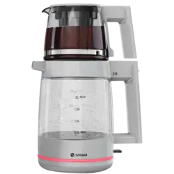 چای ساز شیشه ای اسنوا سری Classic مدل STM-G1800WE