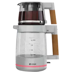 چای ساز شیشه ای اسنوا سری Lux مدل STM-GS1650WE