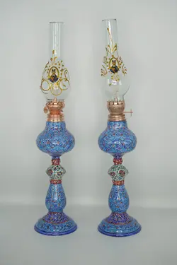 خانه				
							
					مینا کاری روی مس				
							
					چراغ نفتی				
							
					چراغ نفتی با شیشه