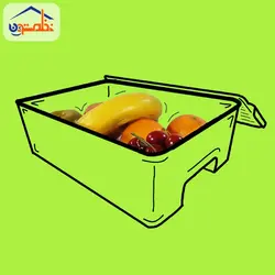 باکس نظم دهنده شفاف هیوا درب دار بزرگ