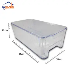 باکس نظم دهنده شفاف هیوا درب دار متوسط