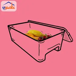 باکس نظم دهنده شفاف هیوا درب دار متوسط
