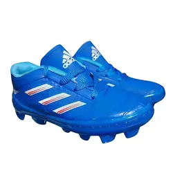 کتونی ورزشی پسرانه فوتبال استوک دار مدل آدیداس (adidas)|استوک دار بچگانه| سایز 30-34|دوردوخت|مخصوص چمن|رنگ سورمه ای - آمیتیس/ فروشگاه اینترنتی آمیتیس