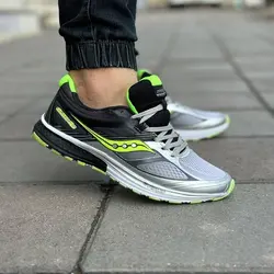 کتونی اسپرت ورزشی زنانه و مردانه مدل ساکنی(saucony)|سایز37-40|رنگ طوسی| بندی|رانینگ - آمیتیس/ فروشگاه اینترنتی کیف و کفش آمیتیس اصفهان