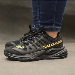 کتانی اسپرت کپسول دار مردانه مشکی مدل(salomon)|سایز41-44|رانینگ|تنفسی - آمیتیس/ فروشگاه اینترنتی کیف و کفش آمیتیس اصفهان