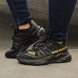 کتانی اسپرت کپسول دار مردانه مشکی مدل(salomon)|سایز41-44|رانینگ|تنفسی - آمیتیس/ فروشگاه اینترنتی کیف و کفش آمیتیس اصفهان