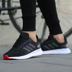 کتانی اسپرت مردانه رانینگ مدل ادیداس هفت رنگ(adidas)|سایز41-44|تنفسی|کف دوخت|مشکی - آمیتیس/ فروشگاه اینترنتی کیف و کفش آمیتیس اصفهان