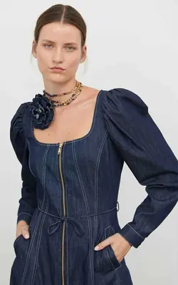 پیراهن بلند زنانه ROMAN کد K2411007 - کی شاپ (کهن شاپ سابق)