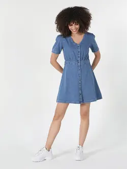 پیراهن جین زنانه Colins کد CL1059502 - کی شاپ (کهن شاپ سابق)