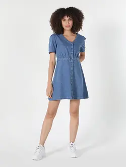 پیراهن جین زنانه Colins کد CL1059502 - کی شاپ (کهن شاپ سابق)