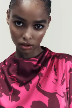 پیراهن زنانه ZARA کد 2124747 - کی شاپ (کهن شاپ سابق)