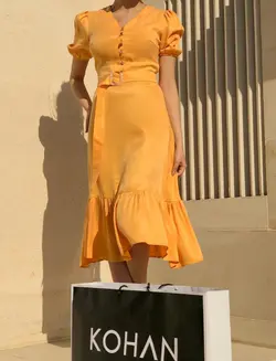 پیراهن زنانه KOHAN کد 9911408630 - کی شاپ (کهن شاپ سابق)