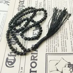 تسبیح سلین کالا مدل عقیق مشکی 101 دانه اصل سایز 6 میل COD-13098983