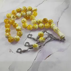 تسبیح سلین کالا مدل کهربا 3دانه کد  -14019318