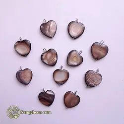 آویز صدف اصل قهوه ای