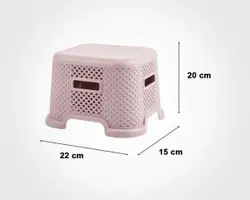 چهارپایه 20 سانتی طرح بافت صورتی