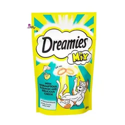 تشویقی گربه دریمیز ماهی و پنیر