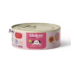 کنسرو توله سگ شایر نچرال مرغ و بوقلمون (120 گرم)
