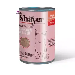 کنسرو گربه شایر پاته مرغ و جگر (400 گرم)